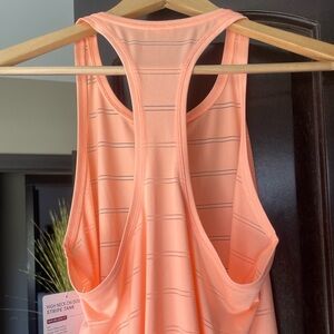 Athleta High Neck Double Stripe Tank